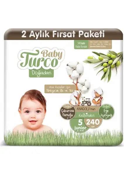 Baby Turco Doğadan 5 Numara Junior ve Bonus Bebek Bezi Karşılaştırması
