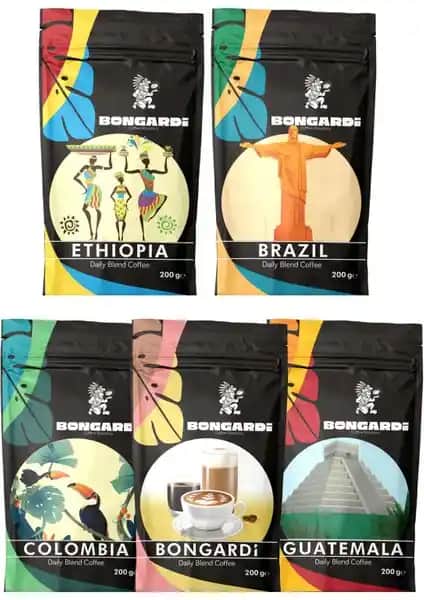 Bongardi Coffee Setleri Karşılaştırması: Brezilya Etiyopya ve Espresso Seçenekleri