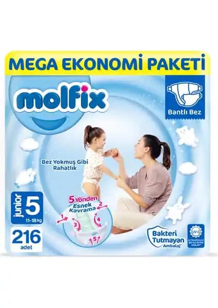 Molfix 3D ve Ultra Fırsat Bebek Bezleri Karşılaştırması 11-18 kg Bebekler İçin