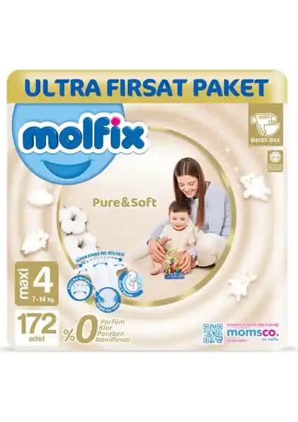 Molfix Pure & Soft Bebek Bezi 4 Beden Maxi ve Ultra Fırsat Paketi Karşılaştırması