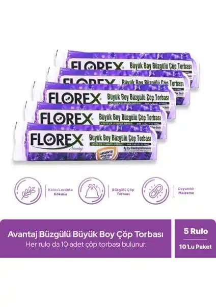 Florex Lavanta ve Limon Kokulu Büzgülü Büyük Boy Çöp Poşetleri Karşılaştırması