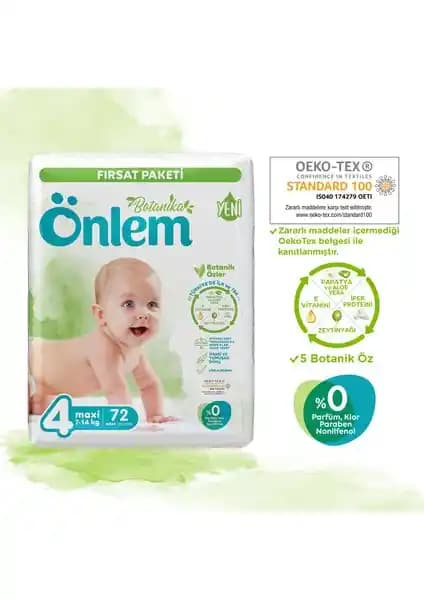 Önlem Botanika Bebek Bezi 4 Beden Maxi ve Ikili Jumbo Ürünleri Karşılaştırması