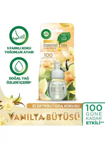 Air Wick Elektrikli Oda Kokusu Yedeği Vanilya Aromasıyla Uzun Süreli Ferahlatıcı Deneyim