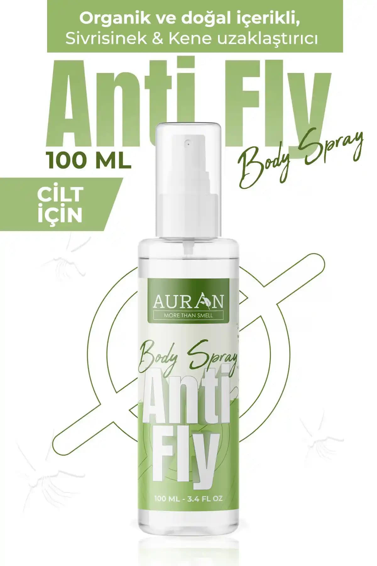 AURAN Anti-fly Sinek ve Haşere Kovucu Doğal İçeriklerle Etkili Koruma Sağlar