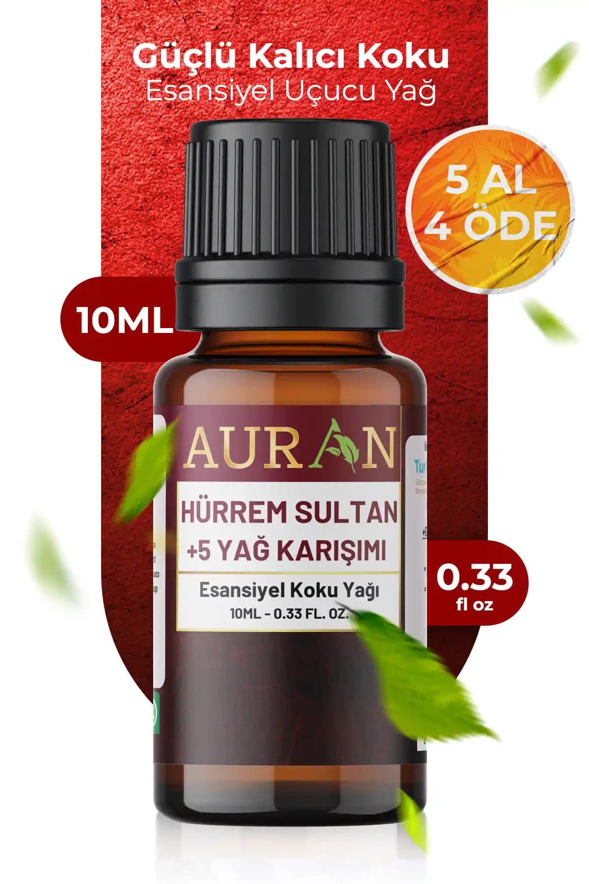 AURAN Hürrem Sultan Sinerji Karışım Esansiyel Yağı Doğal Aromaterapi ve Rahatlatıcı Kullanım