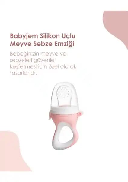 Baby Jem Silikon Uçlu Meyve ve Sebze Emziği: Güvenli ve Pratik Bebek Beslenme Çözümü