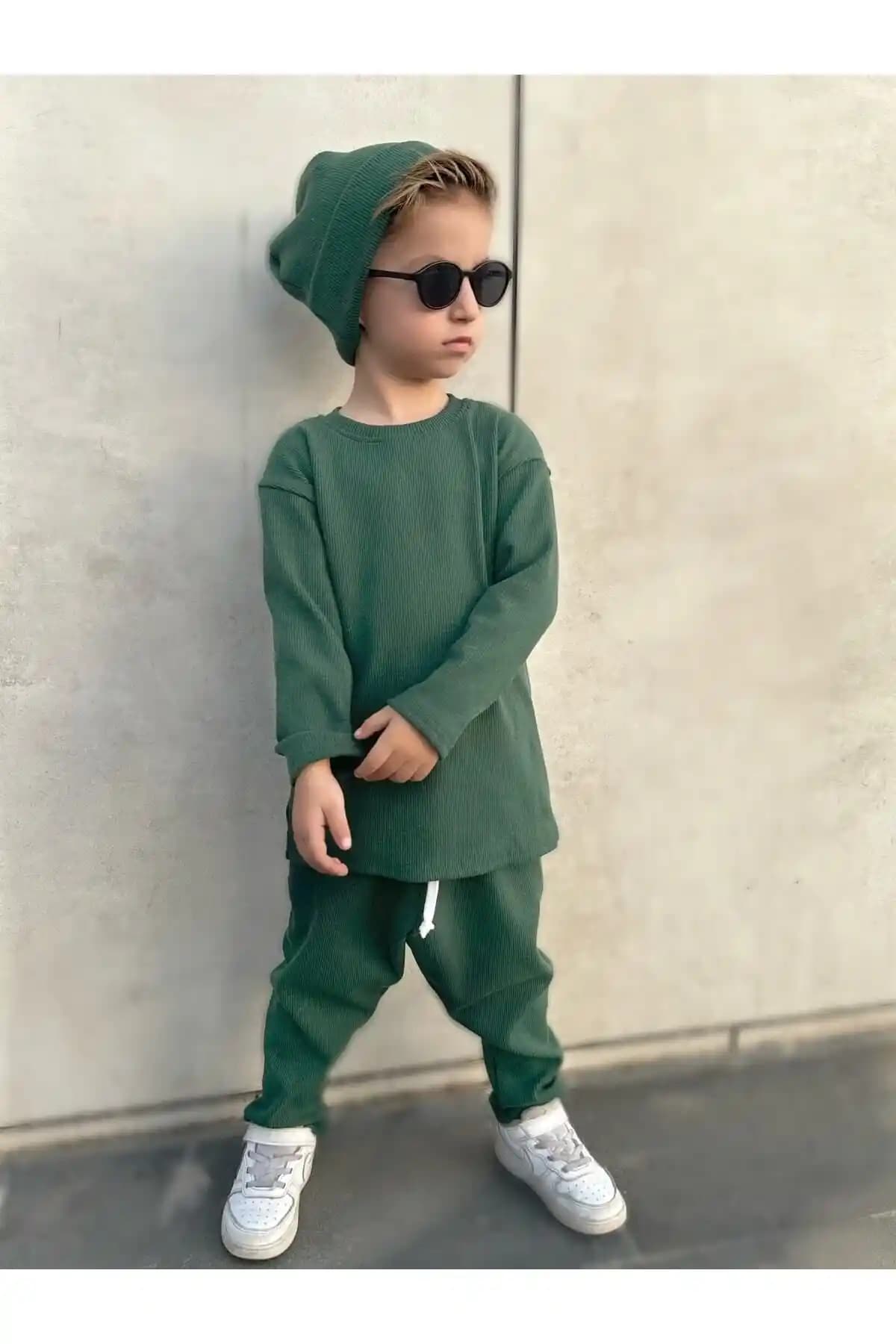 Barin Kids Bebek ve Çocuklar İçin 3 Parça Şalvar Takımı Konfor ve Şıklık Sunar