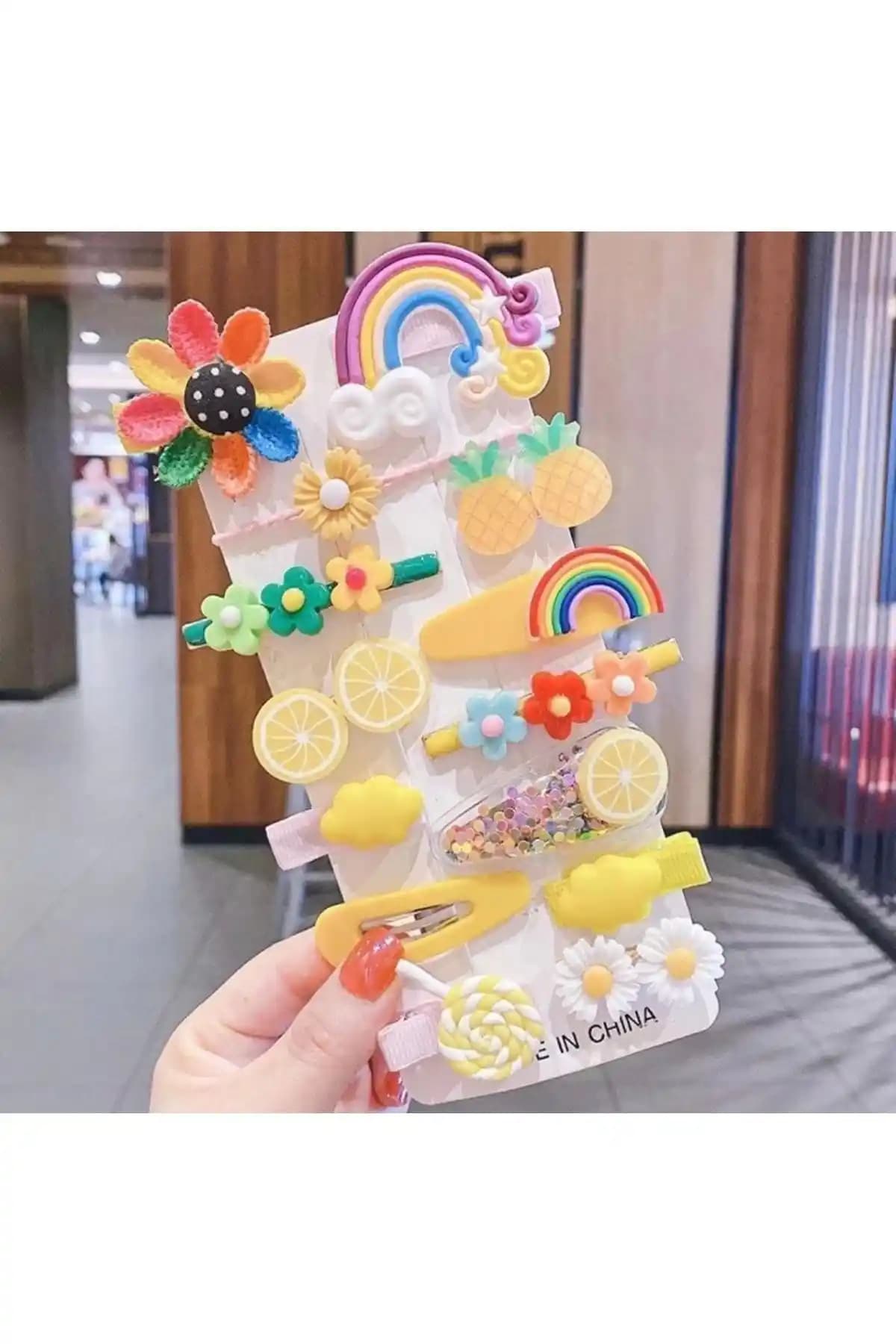 Batu Giyim Kız Çocuk ve Bebek Saç Tokası Seti Renkli ve Kullanışlı Tasarım