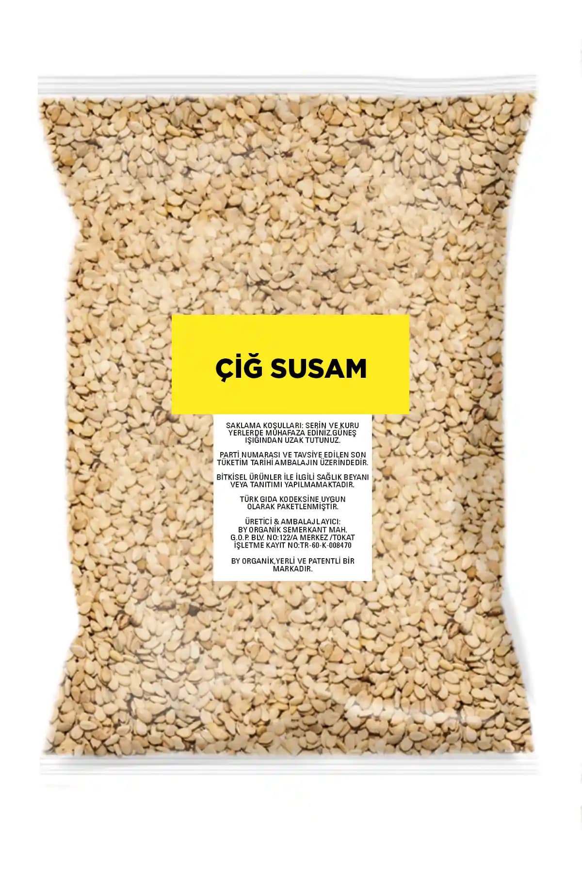 BY ORGANİK Çiğ Susam 250 Gr Doğal ve Sağlıklı Beslenme İçin Yüksek Kaliteli Susam