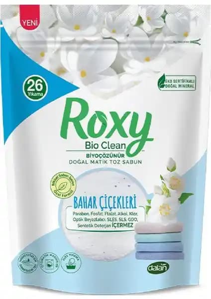 Dalan Roxy Bio Matik Clean Toz Sabun Bahar Çiçekleri Doğal ve Hassas Ciltler İçin Temizlik Ürünü