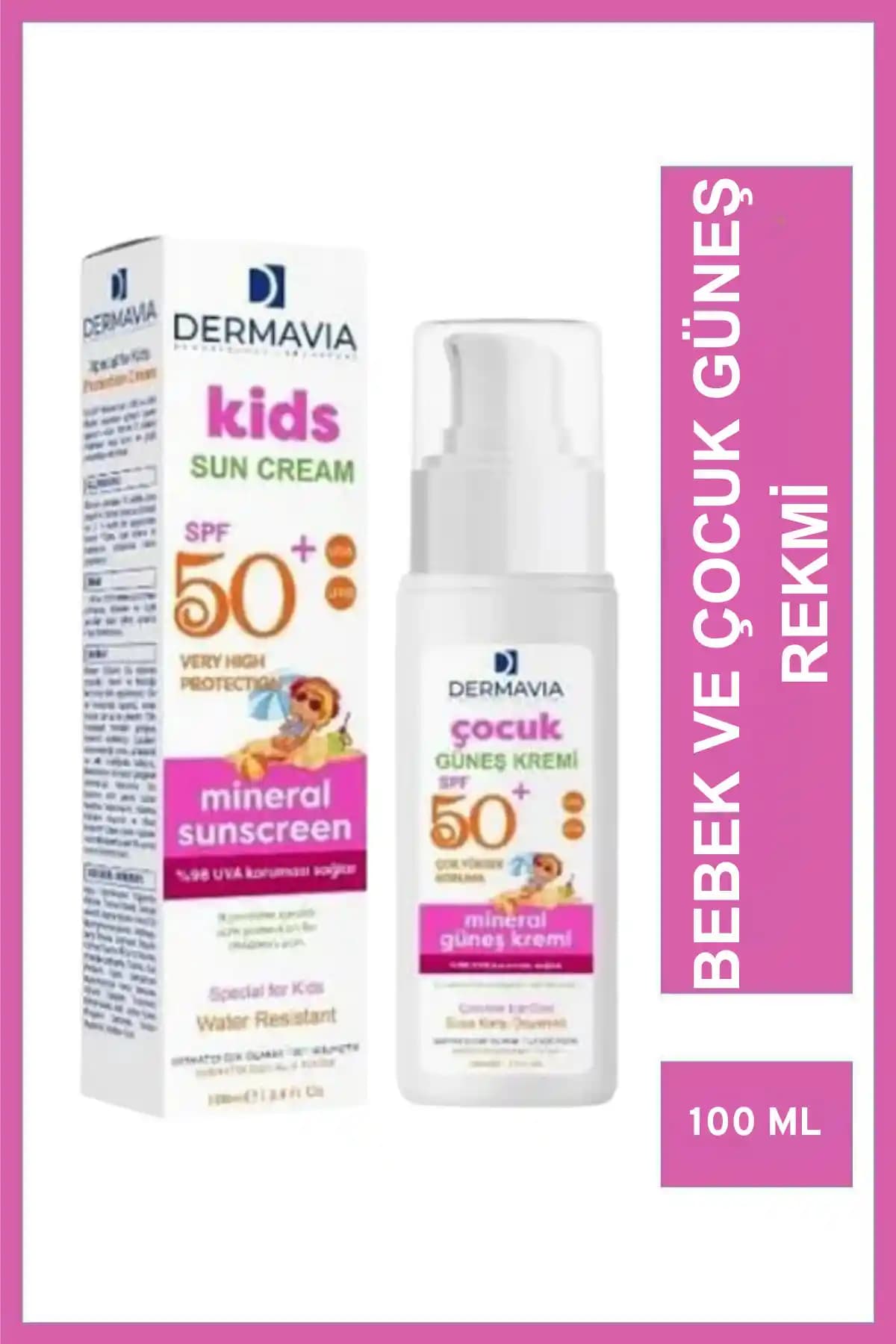 Dermavia Çocuk Güneş Kremi SPF 50: Güçlü ve Doğal Güneş Koruma Çözümü