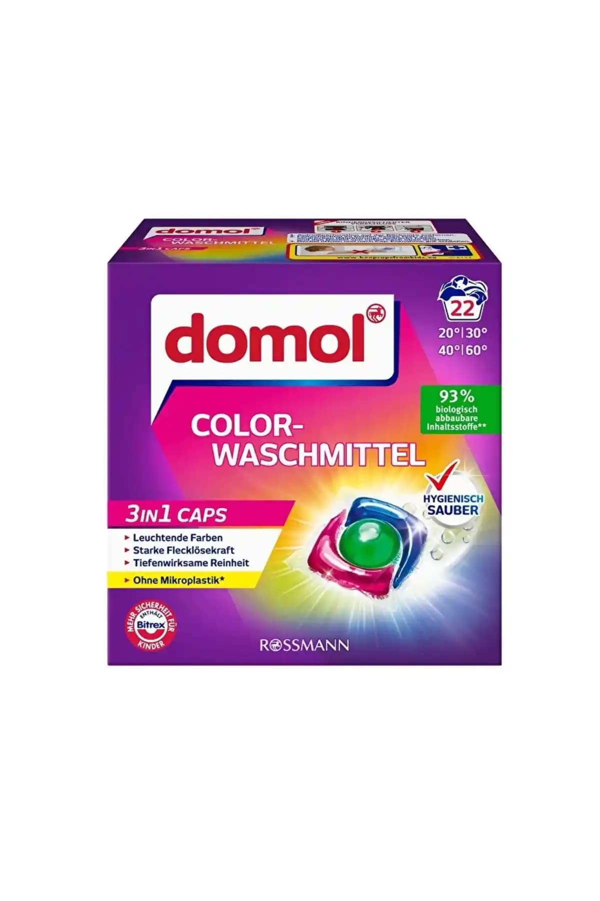 Domol 3'ü 1 Arada Renkli Çamaşır Makinesi Deterjan Kapsülü Ürün Özellikleri ve Kullanım Avantajları