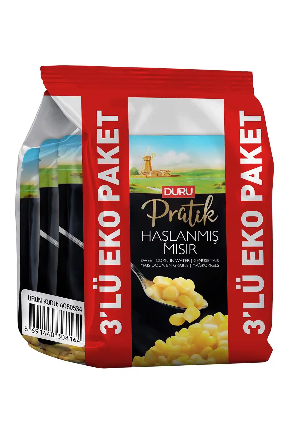 Duru 3'lü Pratik Mısır Paketi: Sağlıklı ve Kolay Kullanım Sunan Mısır Çeşidi