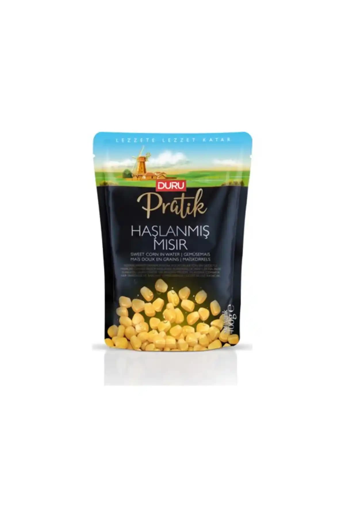Duru Pratik 400 gr Haşlanmış Mısır: Hızlı ve Lezzetli Atıştırmalık ve Yemek Malzemesi