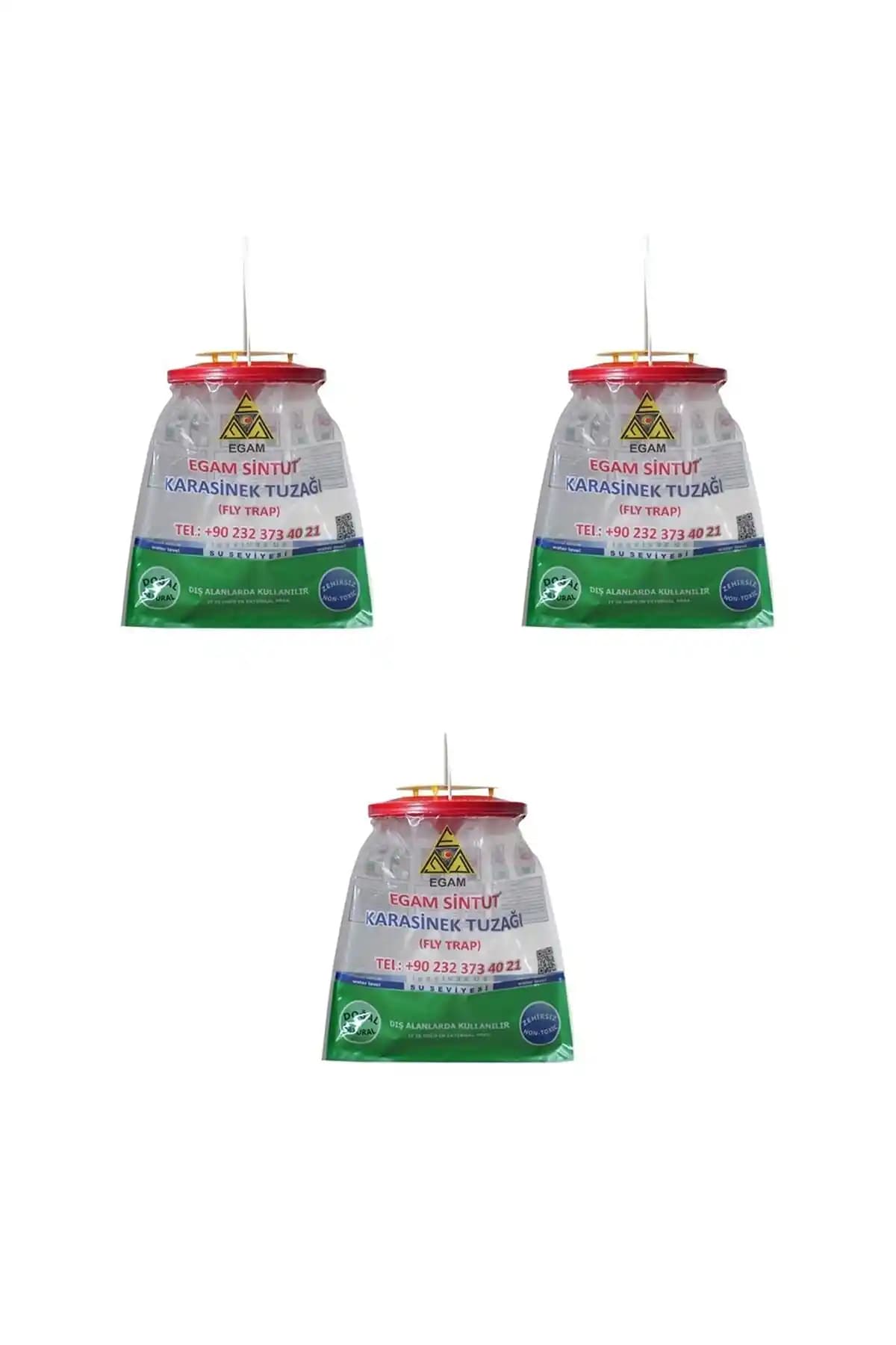 Egam Sintut 3 Adet Large Sinek Tuzağı Güvenli ve Etkili Çözüm