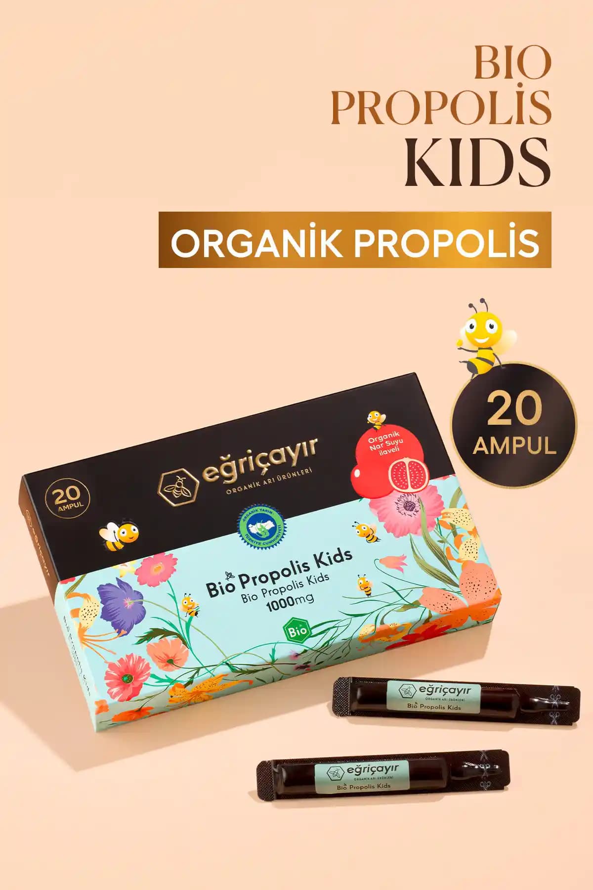 Eğriçayır Propolis Kids Organik Glutensiz Çocuk Takviyesi Sağlık Destekleri