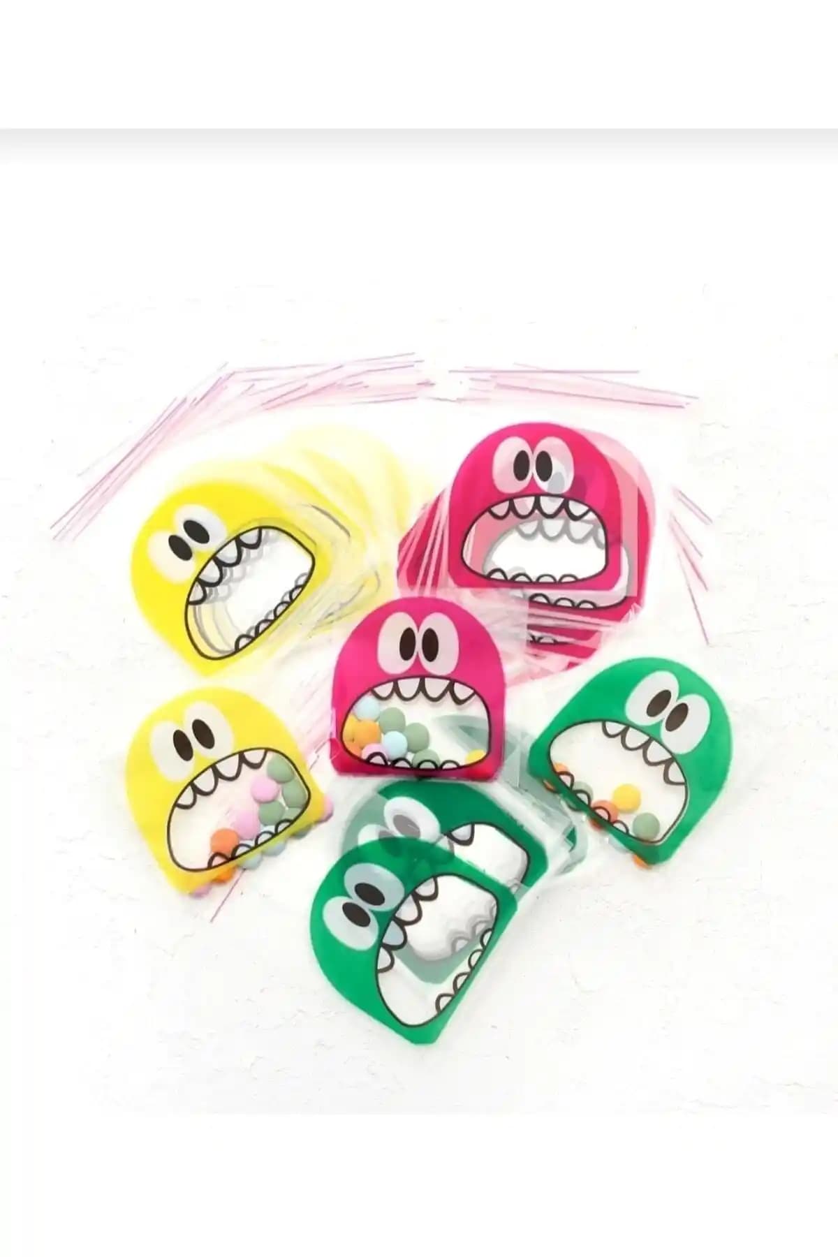 Elizberen Bantlı Şeffaf Desenli Poşetler: Canlı Renkler ve Çok Amaçlı Kullanım İmkanı