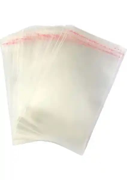 Eposet Şeffaf Bantlı Opp Poşet 9x15 cm dayanıklı ve çok amaçlı saklama çözümü