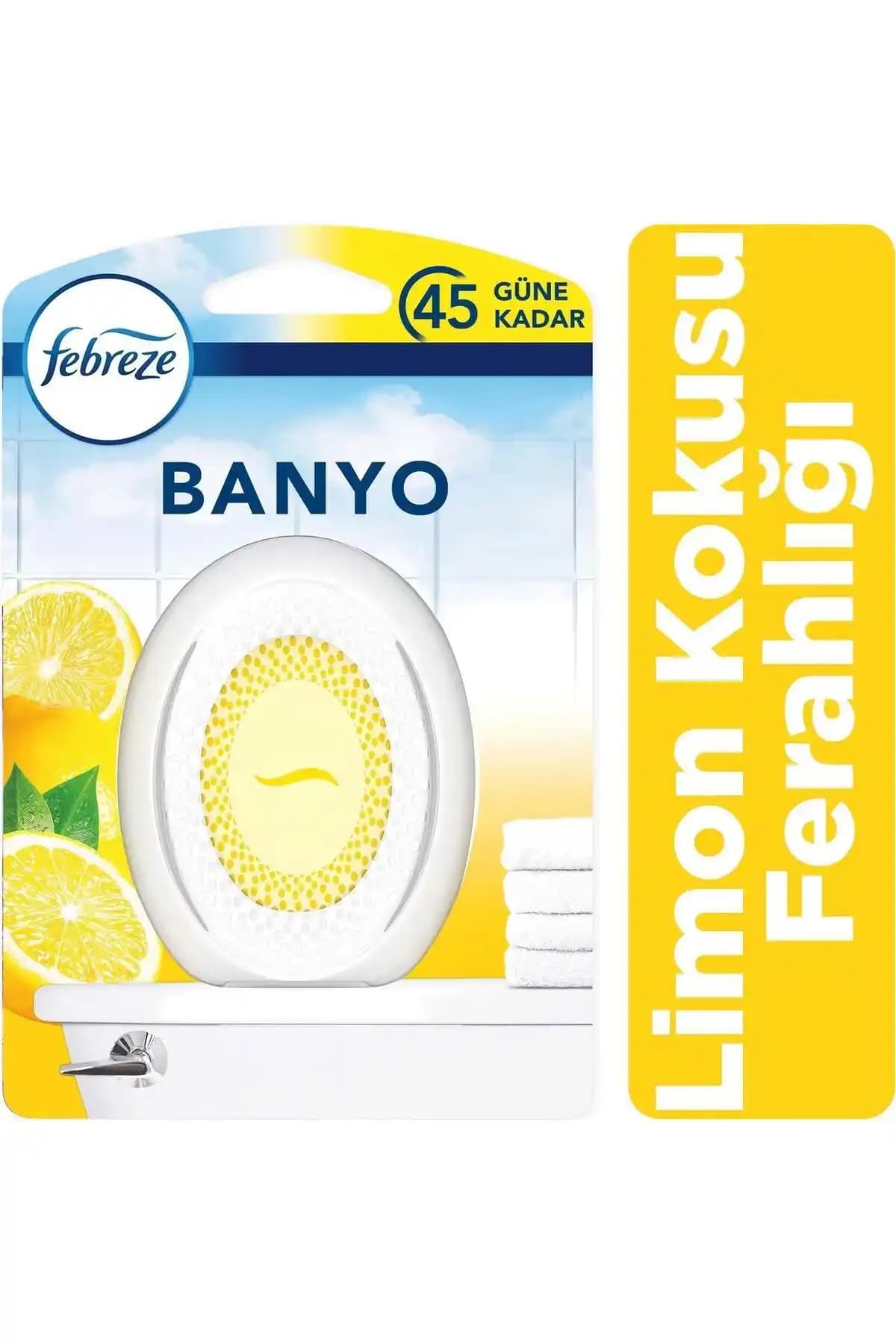 Febreze Banyo Kokusu Limón Ferahlığı Otomatik Koku Yayım Cihazı 75-90 Karakter