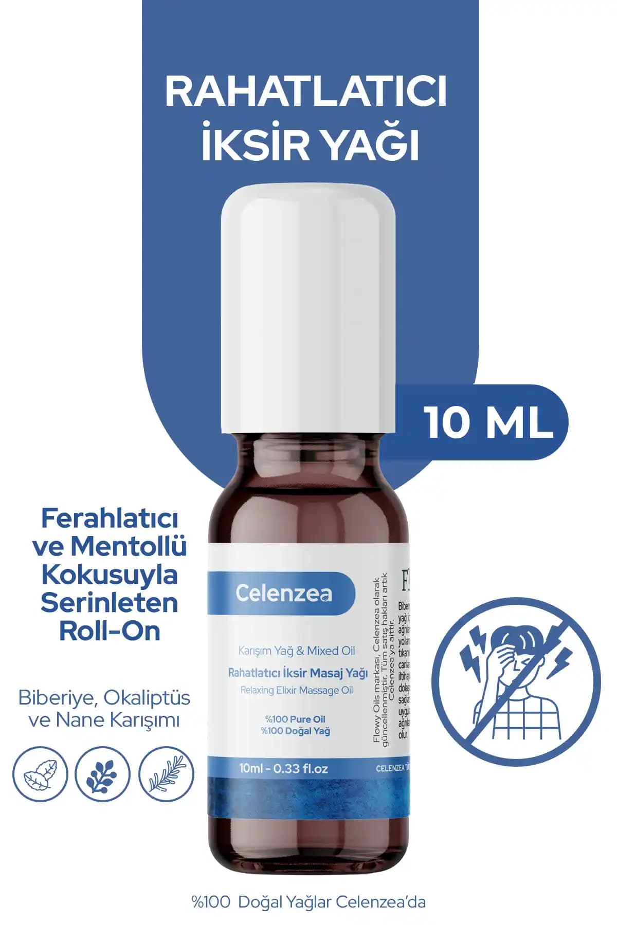 Flowy Oils Rahatlatıcı Karışım Uçucu Yağ: Doğal ve Etkili Baş Ağrısı ve Nefes Açıcı Çözüm