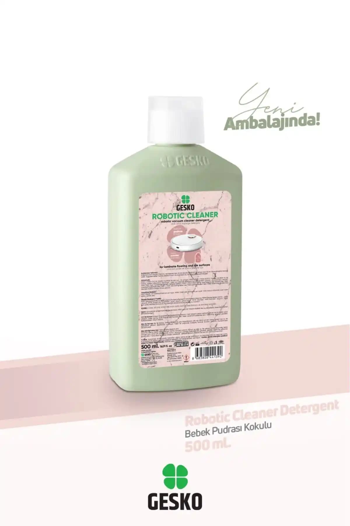 Gesko Robot Süpürge Deterjanı Bebek Pudrası Kokulu Temizlik ve Ferahlık Sağlayan Ürün