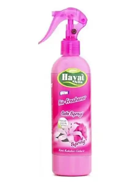 Hayat Oda Spreyi Spring 350 ml: Bahar Kokusu ve Kalıcılık Sağlayan Ferahlatıcı Ürün