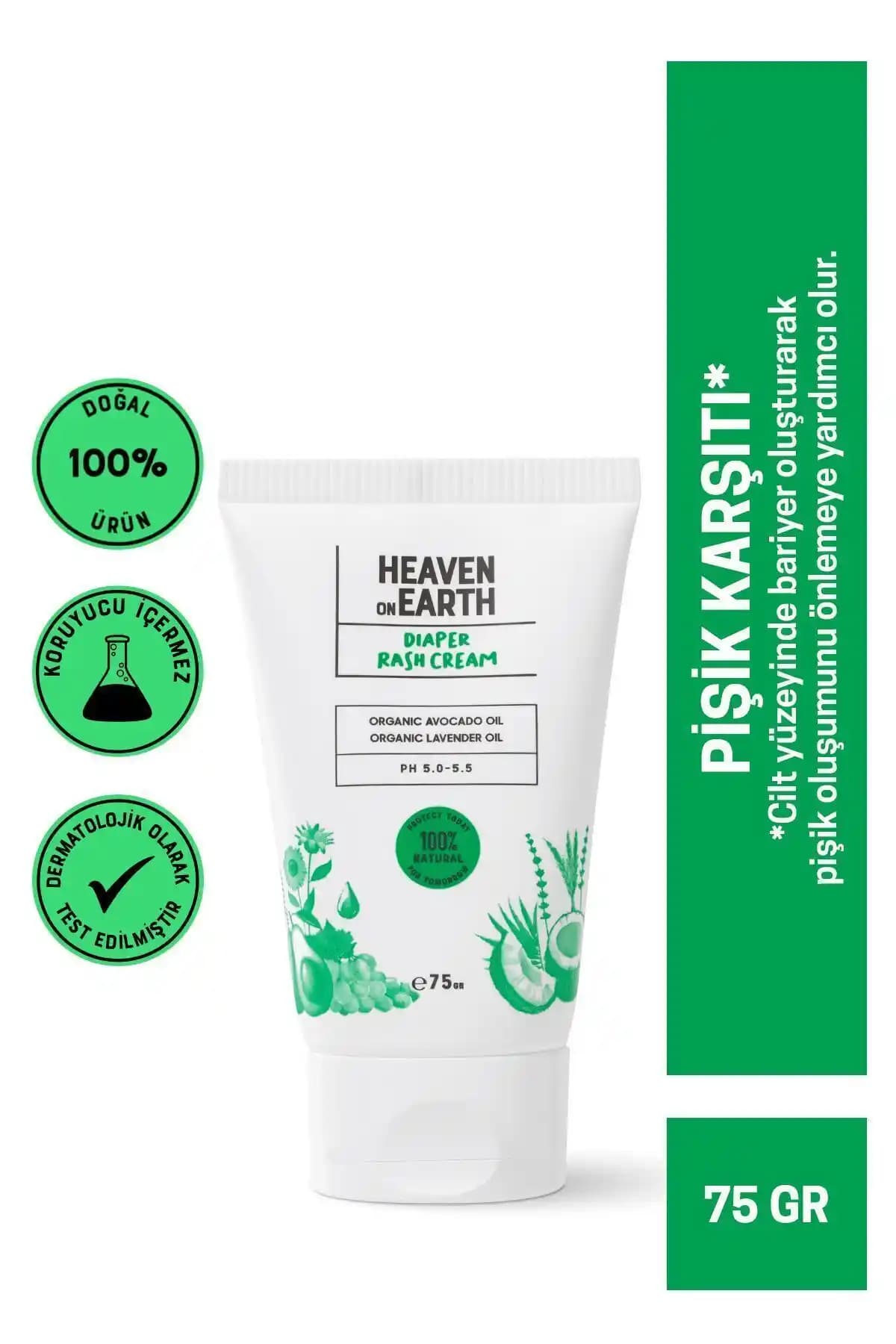 Heaven on Earth Bebek Pişik Önleyici ve Onarıcı Krem Doğal ve Güvenilir Bebek Bakım Ürünü