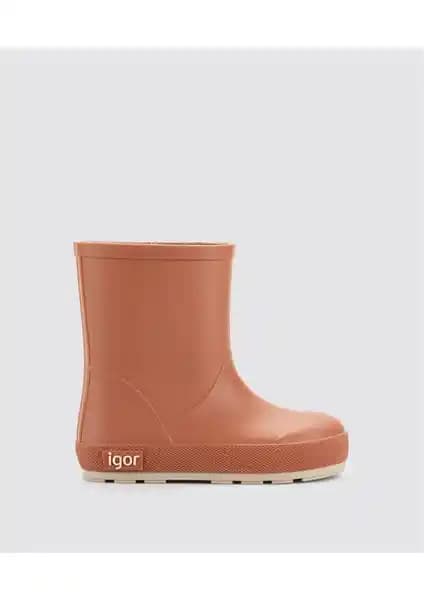 Igor W10291 Yogi Unisex Çocuk Yağmur Çizmesi Kiremit Rengi Güvenli ve Dayanıklı Tasarım