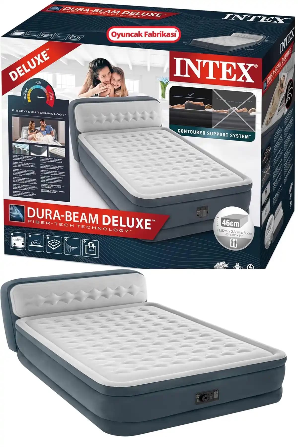 Intex Queen Dura-Beam Elektrikli Çift Kişilik Şişme Yatak Özellikleri ve Kullanım Avantajları