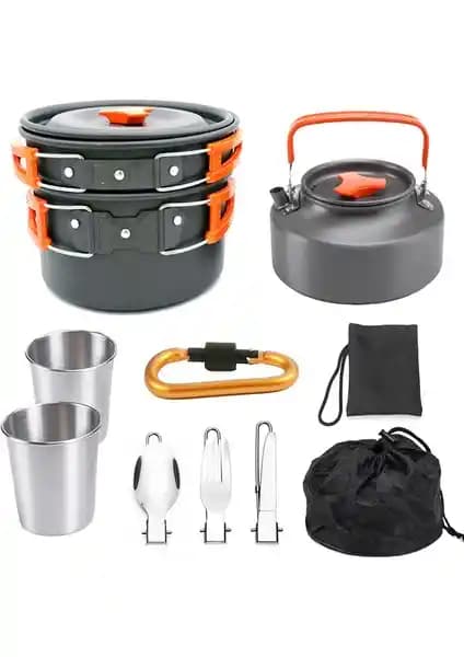 Joyne Kamp Tencere Seti Turuncu: Hafif ve Pratik Kamp Mutfak Çözümü