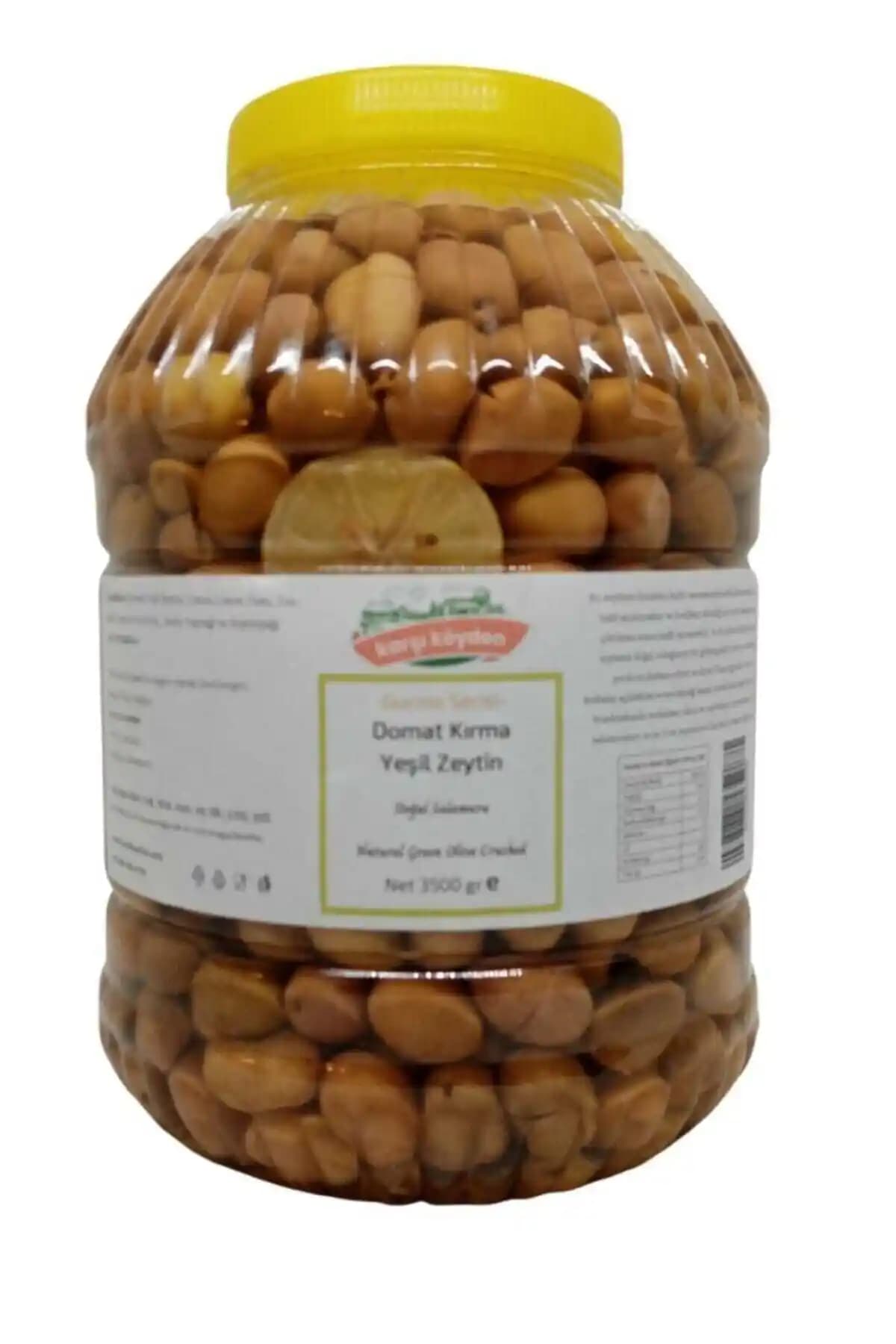 Karşı Köyden Gurme Serisi Domat Kırma Yeşil Zeytin Doğal ve Geleneksel Yöntemlerle Üretilmiş