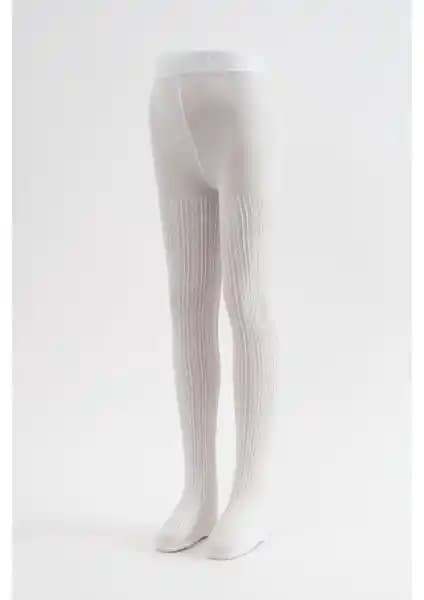 Katia & Bony Desenli Çocuk Külotlu Çorap Beyaz: Şık ve Dayanıklı Günlük Kullanım İçin