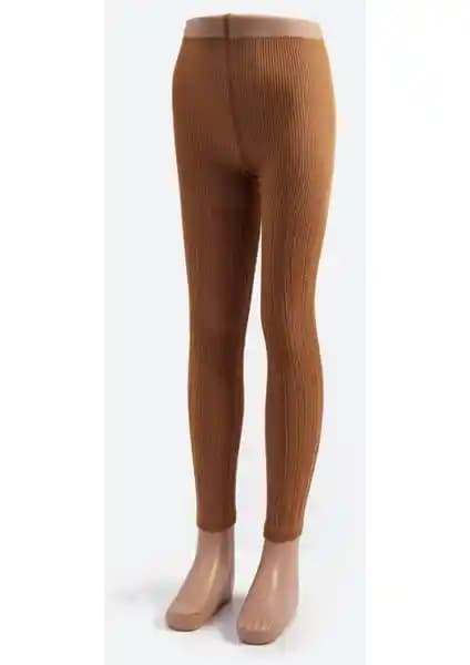 Katia & Bony Erkek Çocuk Kahverengi Desenli Viskon Tayt Günlük ve Spor Kullanım İçin