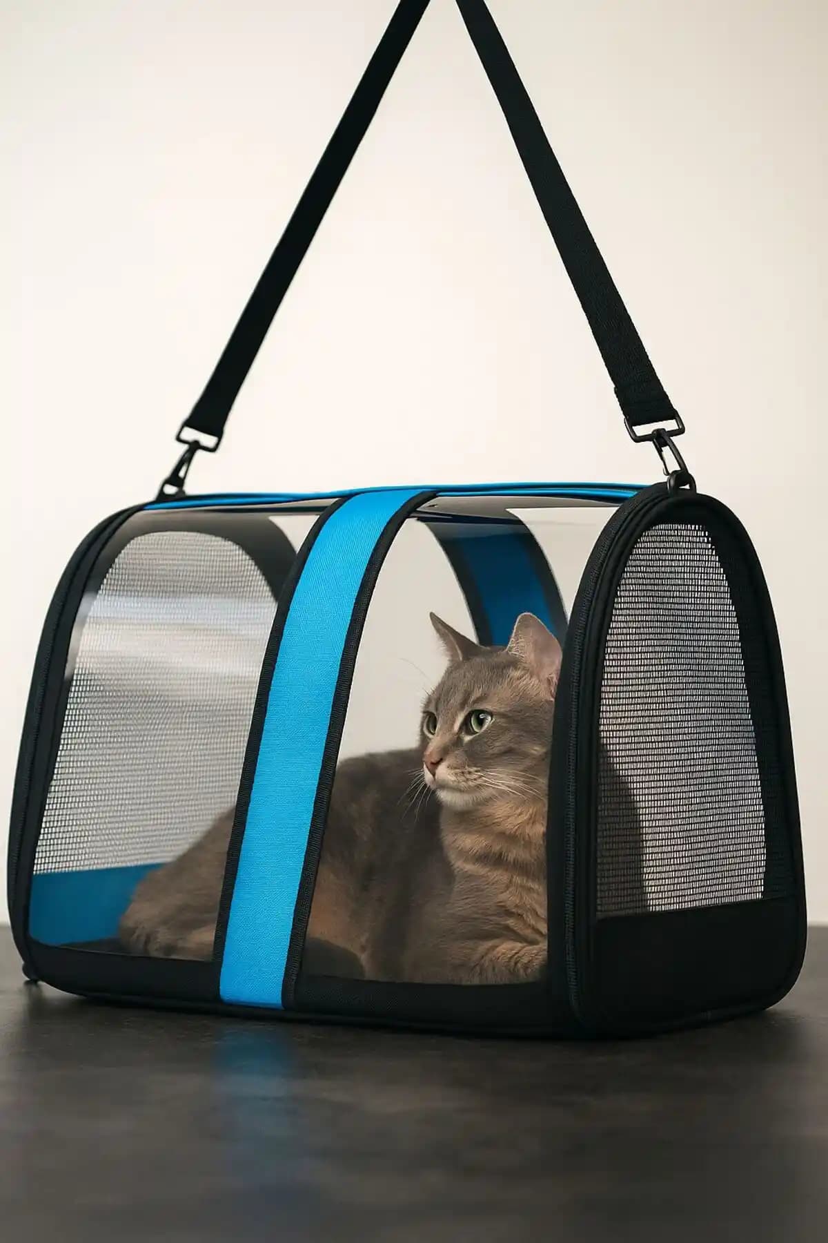 Ksburda Kedi Köpek Taşıma Çantası Şeffaf Tasarımıyla Güvenli ve Konforlu Seyahat İmkanı