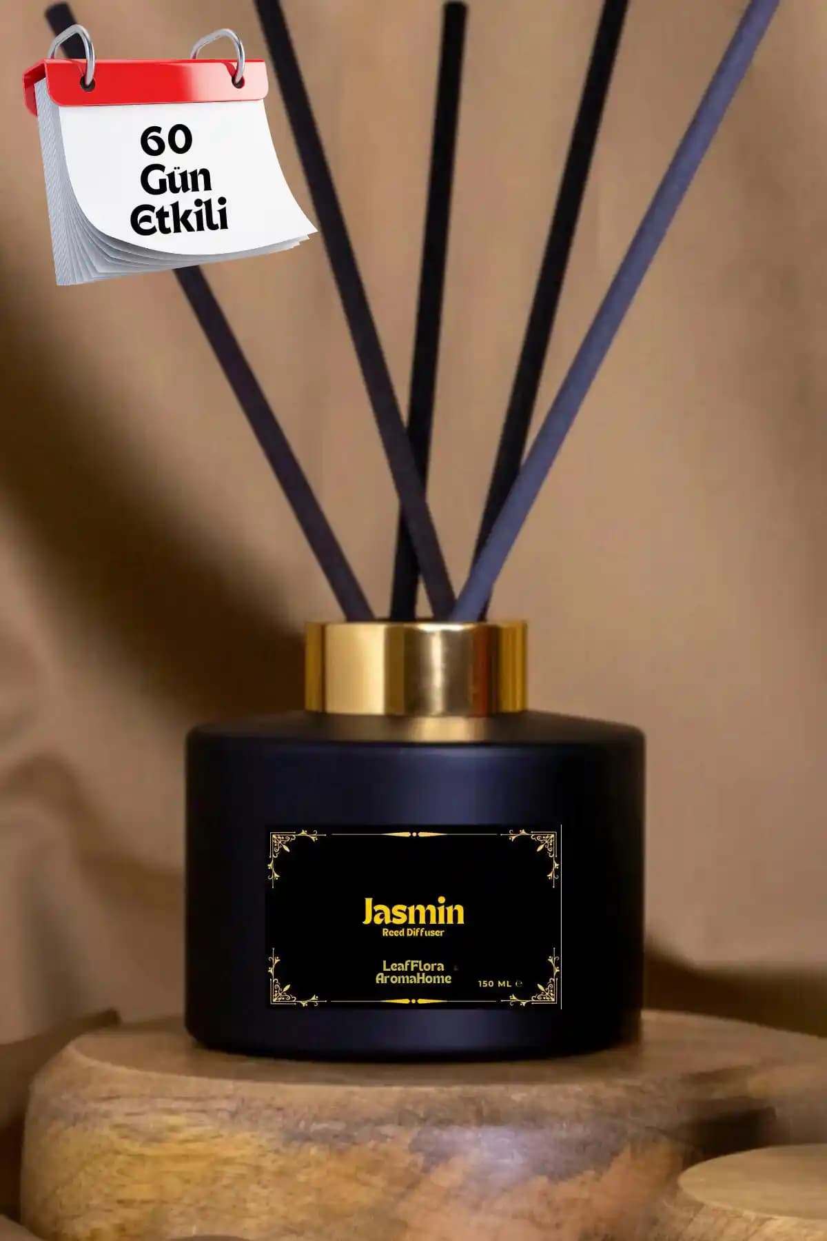 LeafFlora AromaHome Yasemin Oda Kokusu 150 ml uzun süre kalıcı ve şık tasarımıyla evinizde ferah atmosfer yaratır