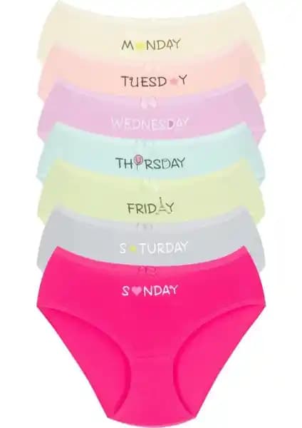 Lilla 007 Kız Çocuk Renkli Baskılı Külot Paketi Konfor ve Şıklık Sunar