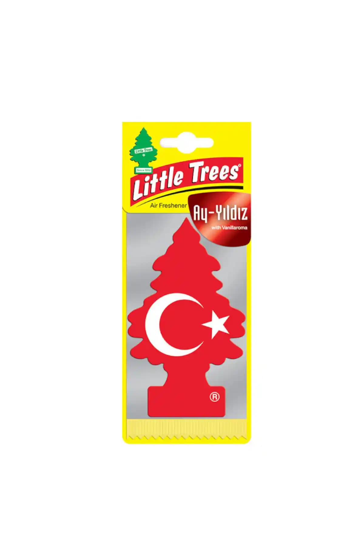 Little Trees Türk Bayrağı Vanilya Aromalı Oto Kokusu - Uzun Süreli ve Kaliteli Koku