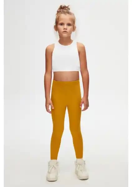 Lovetti Hardal Basic Kız Çocuk Kışlık Tayt: Rahat ve Şık Tasarım, Dayanıklı ve Esnek Kumaş