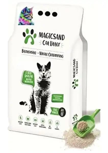 Magicsand Gökkuşağı Bentonit Kedi Kumu: Doğal ve Etkili Temizlik Çözümü