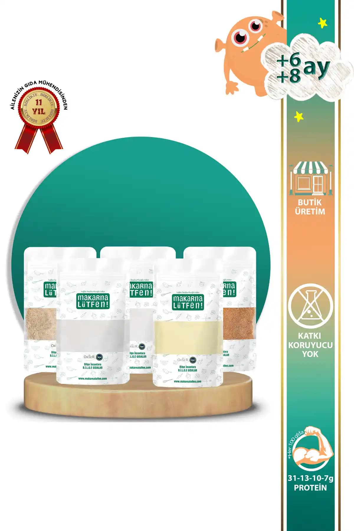 Makarna Lütfen Bebek Ek Gıda Seti 6-8 Ay İçin Organik ve Sağlıklı Beslenme Seçeneği