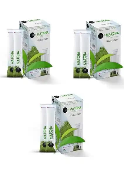 Matcha Maça Japon Çayı Hologram Sorgulamalı 3'lü Paketler Sağlıklı Yaşam ve Detoks İçin