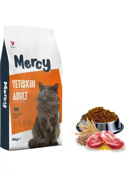 Mercy Kuzu Etli Yetişkin Kedi Maması 10 kg ile Sağlıklı ve Lezzetli Beslenme Seçeneği