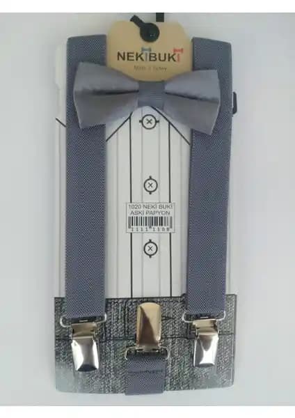 Meriç Bebe Çocuk Pantolon Askısı ve Papyon Takımı 1-9 Yaş için Pratik ve Şık