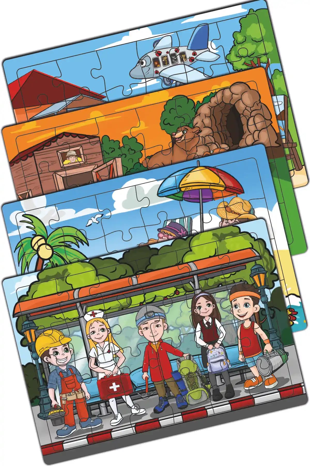 MinİQ Toys Ahşap 4’lü Yapboz Seti: Çocukların Gelişimine Katkı Sağlayan Eğitici Oyun