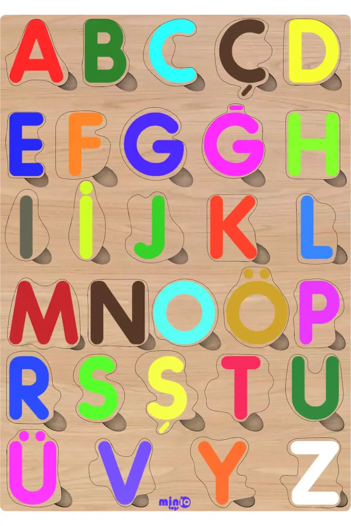 MinİQ Toys Alfabe 29 Harf Seti Çocuklar İçin Eğitici ve Güvenilir Öğrenme Aracı