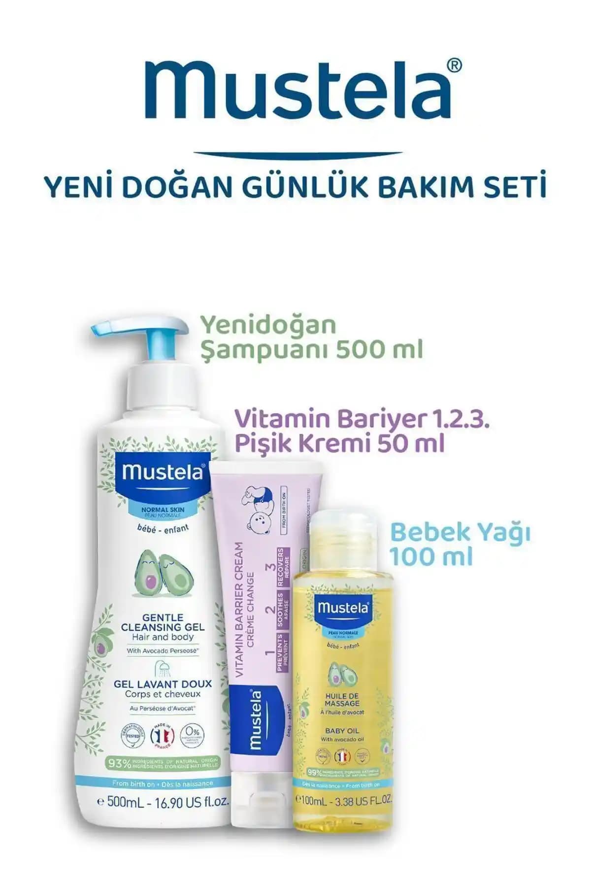 Mustela Bebek Günlük Çözüm Seti: Doğal İçeriğiyle Güvenilir Bebek Bakım Ürünü