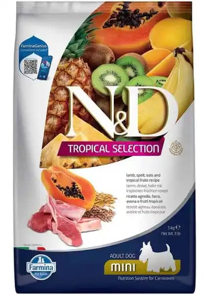 N&D Nd Tropical Selection Düşük Tahıllı Kuzu Etli ve Tropikal Meyveli Köpek Maması
