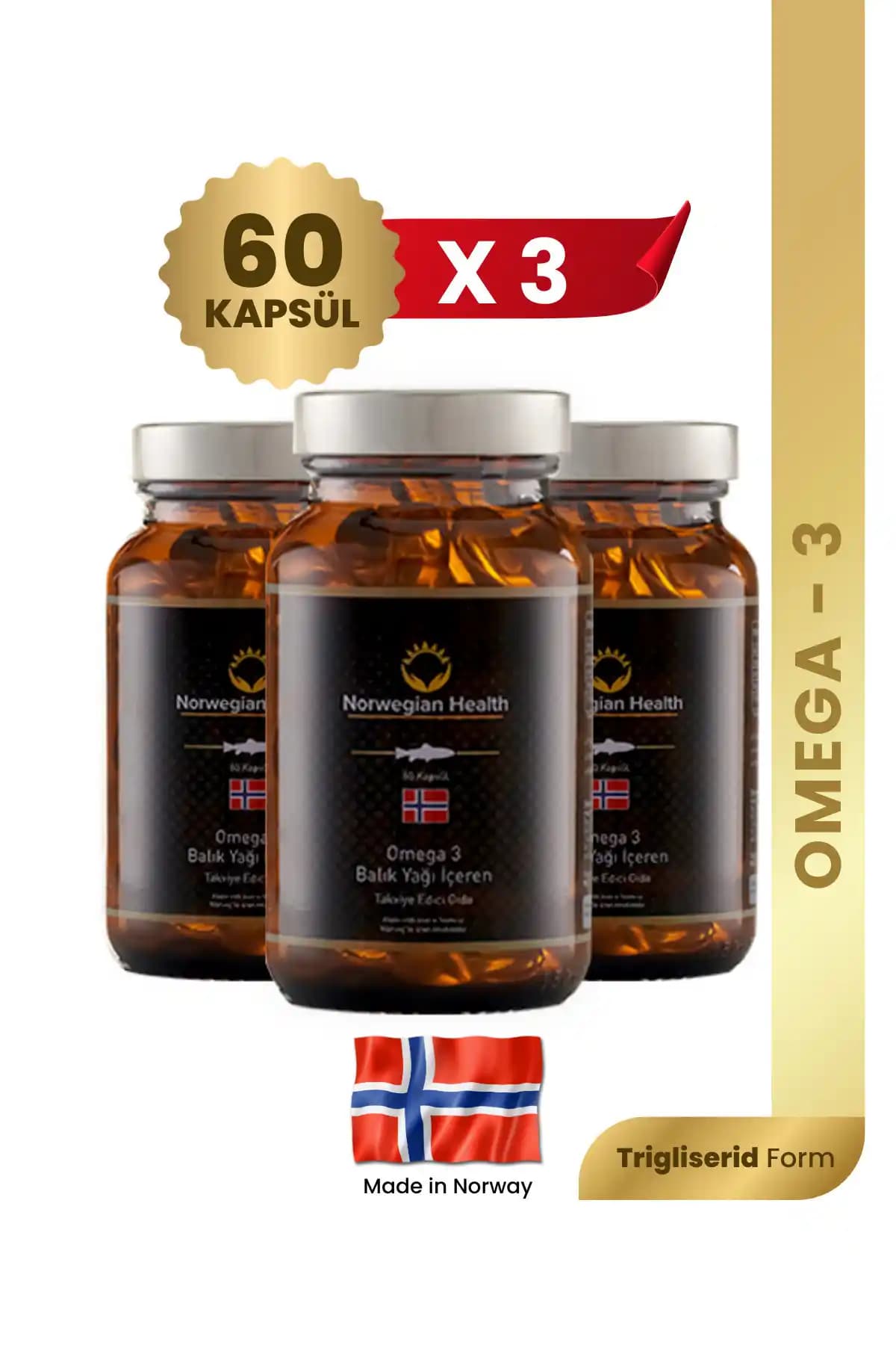 Norwegian Health Omega 3: Yüksek Kaliteli Balık Yağı Takviyesi ile Sağlıklı Yaşam Destekçisi
