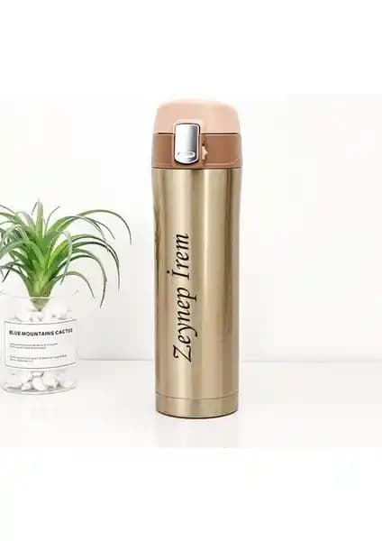 NRD Life Kişiye Özel İsim Baskılı 450 ml Çelik Termos Yılbaşı Hediyesi