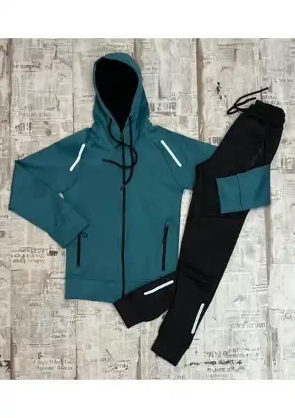 Nural 8-16 Yaş Çocuklar İçin Şık ve Dayanıklı Scoba Kumaş Eşofman Takımı